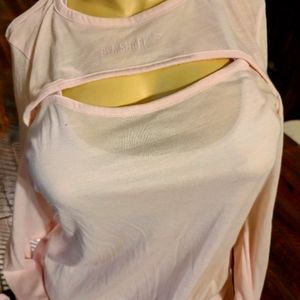 Gym shark soft pink top